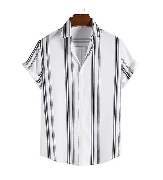 Men's Casual Fashion Personalized Striped Shirt