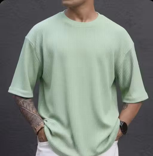 Mens Stripes Half Sleeve Tshirt