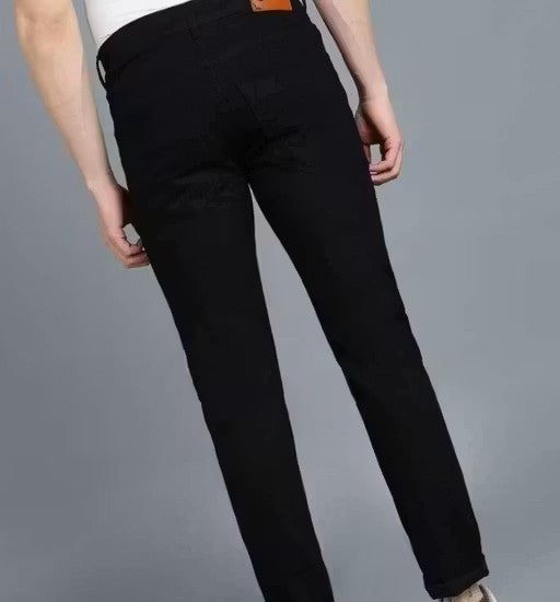 Stylish Men Black Slim Fit Jeans