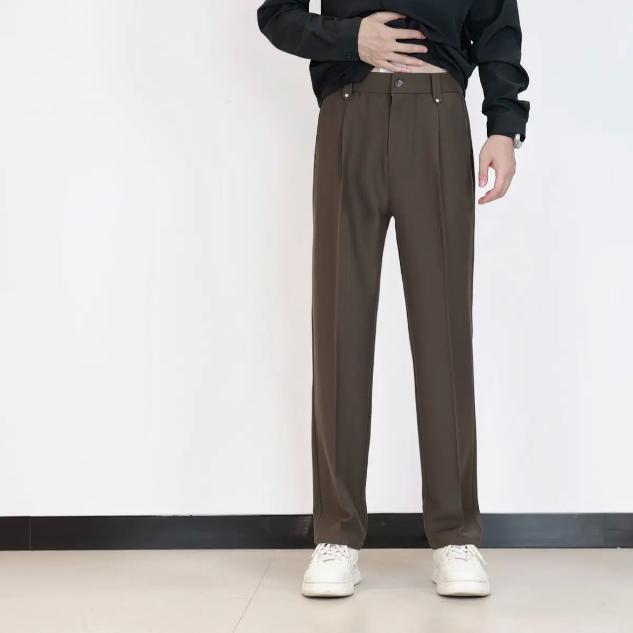 Men's Autumn Drape Loose Straight Wide Leg Trousers