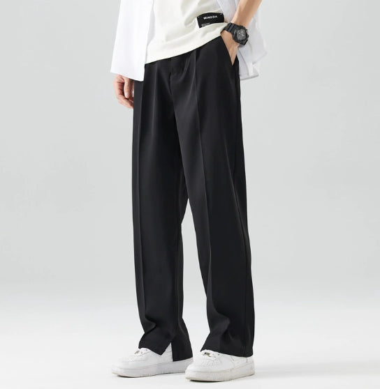 Loose Straight Ice Silk Pants Casual Pants For Men