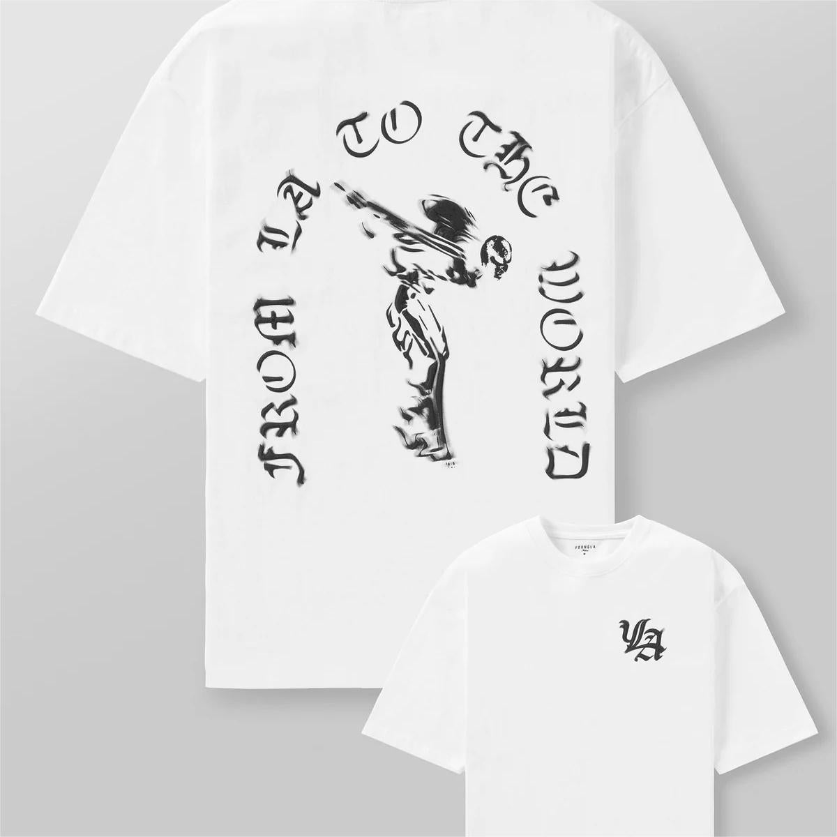 Men's Oversized Trendy Printed Short Sleeve Sports Fitness T-shirt