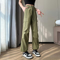 100 Cotton Cargo Pants Women's Summer Thin