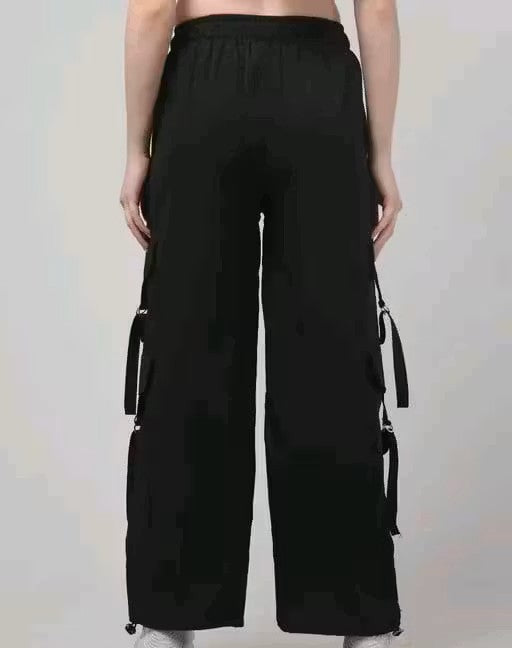 Women Premium Cotton Wide Leg Cargos/Trousers
