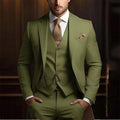 Men's High-grade Gentleman Temperament Slim Suit Three-piece Suit