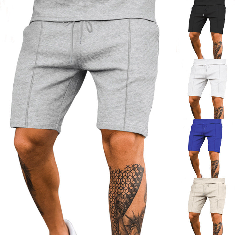 Solid Color Versatile Casual Five-point Sports Shorts