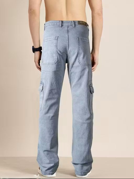 Men's rigbone stretchable carbon black comfortable good looking joggers jeans