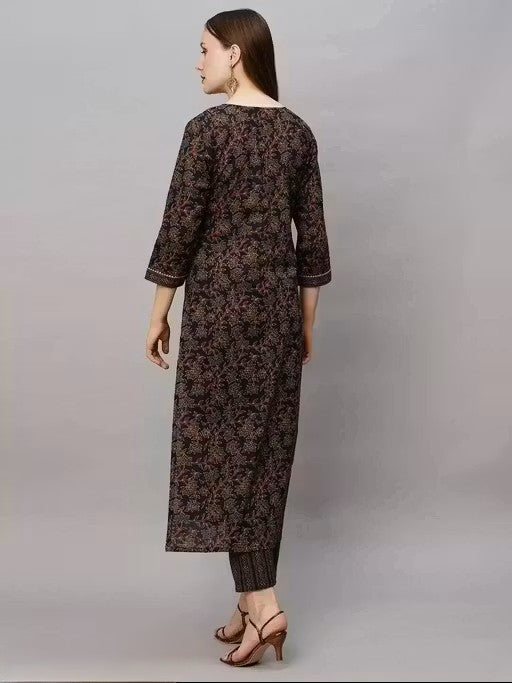 Printed Cotton Kurti Set kurta set