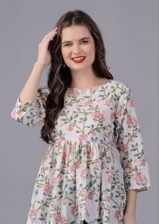 Women's floral print top