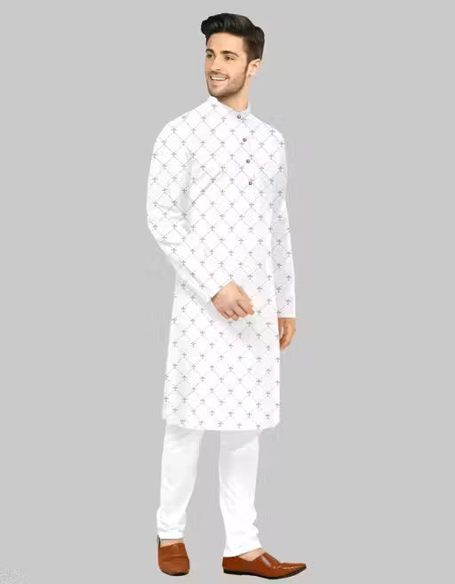 NEW DESIGNS PRINTED KURTA PAJAMA SET