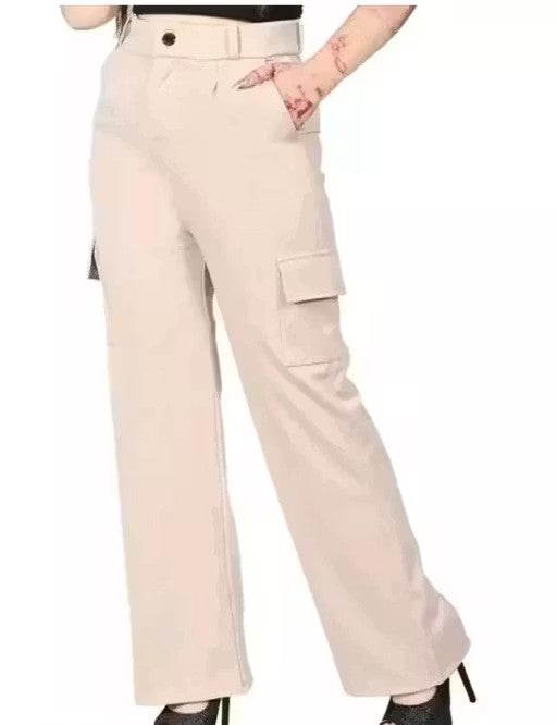 High-Rise Casual Trousers for Women