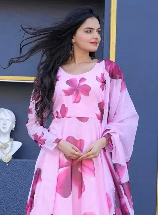 Gown With Dupatta