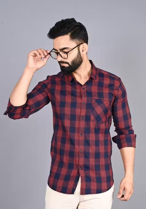 Men's Checked Regular Multicolor Shirts