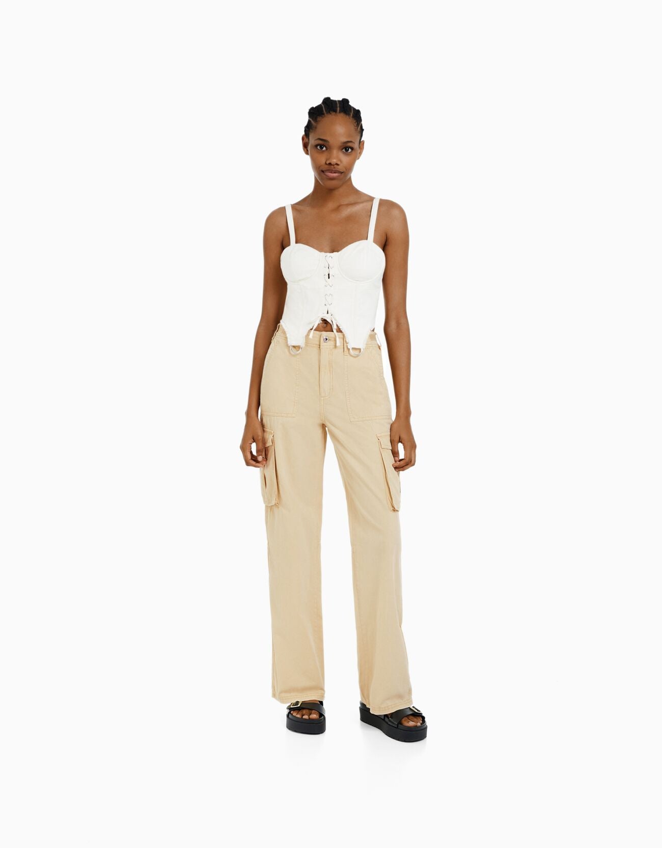 All-matching Casual Pants Three-dimensional Pocket Nipped Waist Trousers