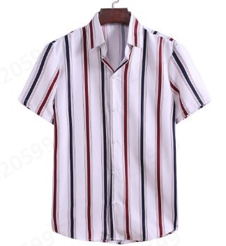 Men's Casual Fashion Personalized Striped Shirt