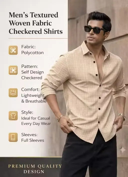 Casual Cotton Blend Regular Fit Shirt for Men