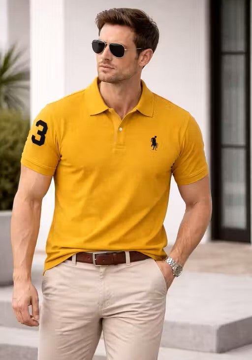 Mens Polo Neck T-Shirt
