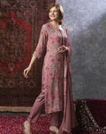 Rayon Printed kurti Pant Dupatta Set For Women's