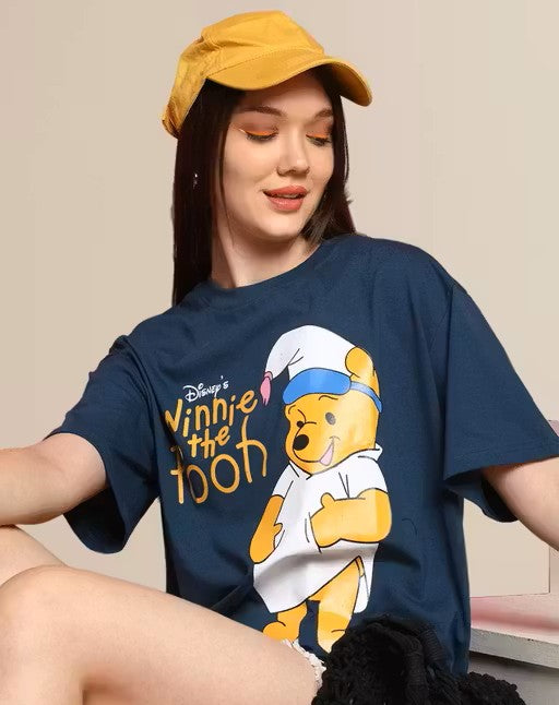 Women's Half Sleeve Oversize Printed Tshirt