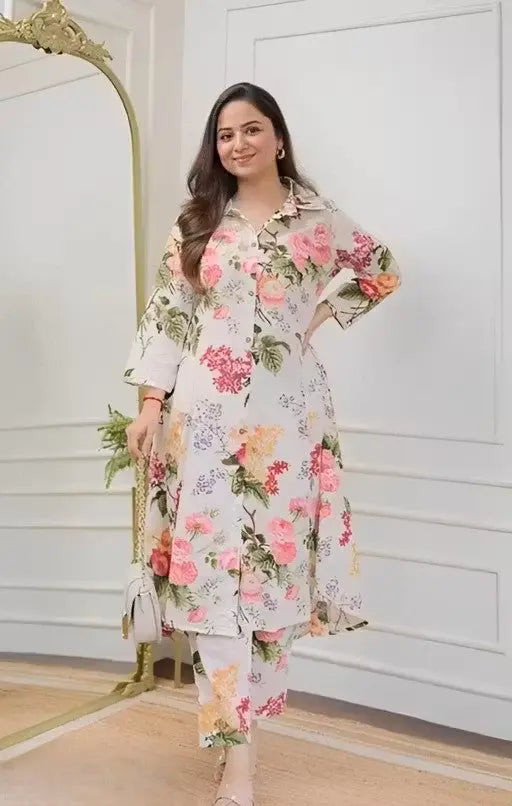 WOMEN PRINTED KURTA SET Velvark.com