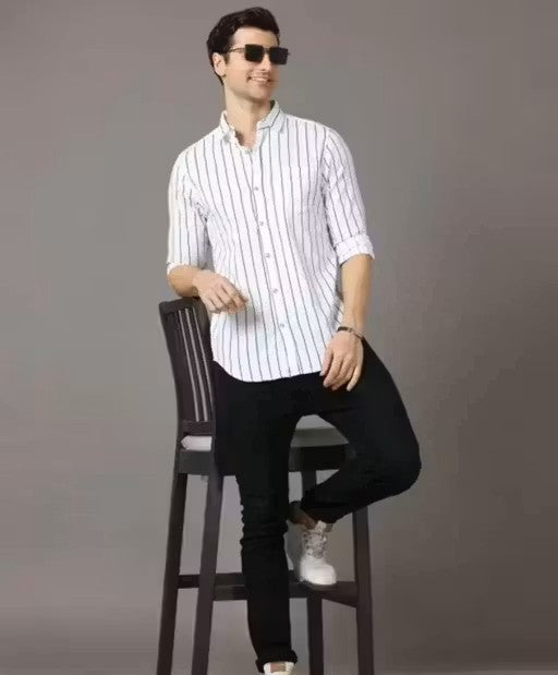 Regular Fit Solid Spread Collar Casual Shirt for partywear