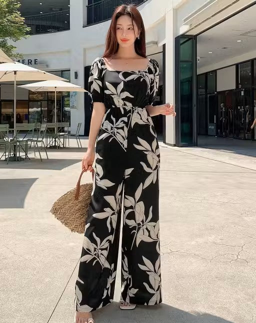 Floral Print Casual Vacation Jumpsuit
