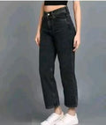 STRAIGHT FIT FADED JEANS , GIRLS