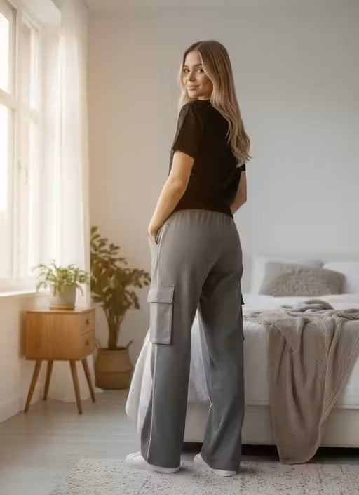 New Stylish Red Track Pants With Side Piping