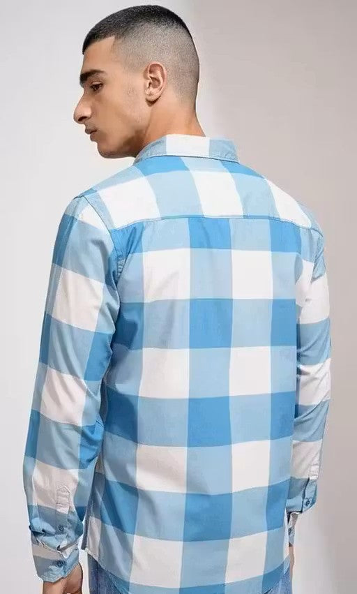 CREPARO SKY BLUE TAM TAM CHEK SHIRT