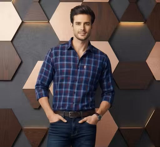 Check Shirt for Men with Premium Cotton