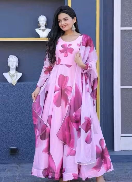Gown With Dupatta