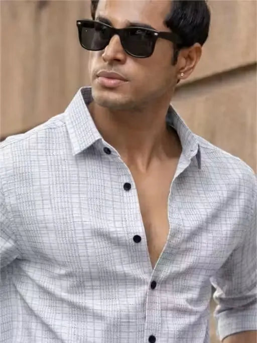 Casual Cotton Blend Regular Fit Shirt for Men