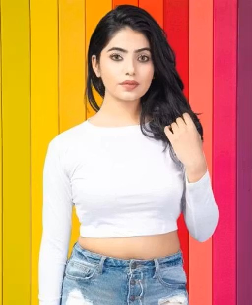Neck Crop Top for Women & Girls