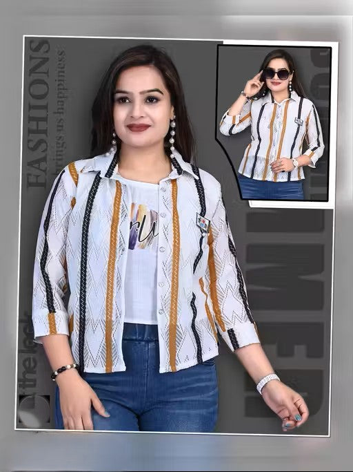 Classy Fashionista Women 2pices Shirts
