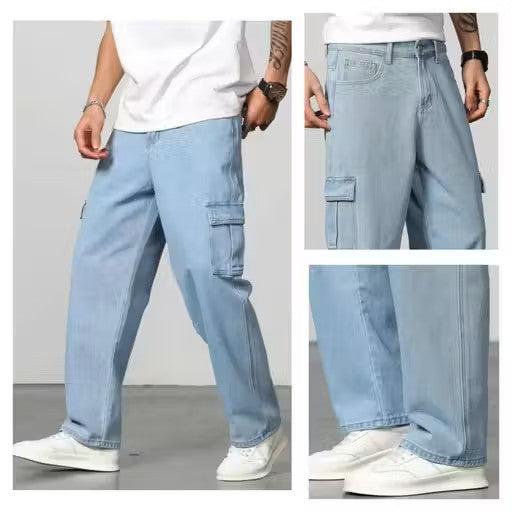 6 pocket mom-fit jeans for mens