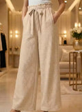 Women’s Pleated Soft Polyester Palazzo Pants