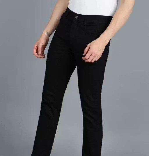 Stylish Men Black Slim Fit Jeans
