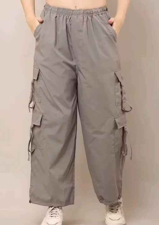 Women Premium Cotton Wide Leg Cargos/Trousers