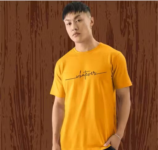 Mens half Sleeve Mustred TShirt