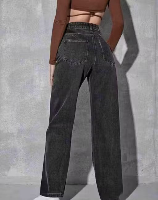DENIM WIDE LEG JEANS