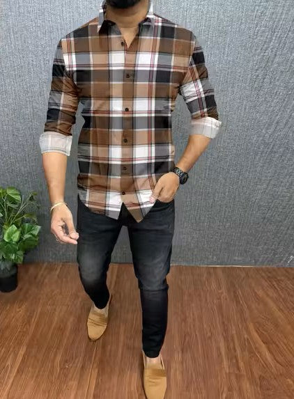 Trendy Casual Checks Men Shirts