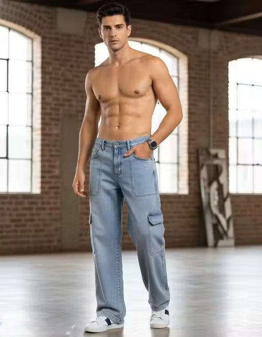 Men's rigbone stretchable carbon black comfortable good looking joggers jeans