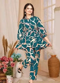 Women Printed Top Bottom Co-Ords Set Cord Set.