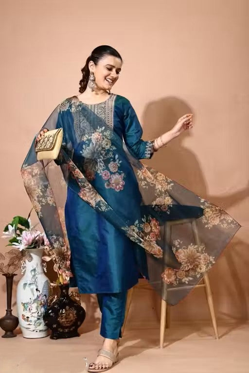 Kurti Pant And Dupatta
