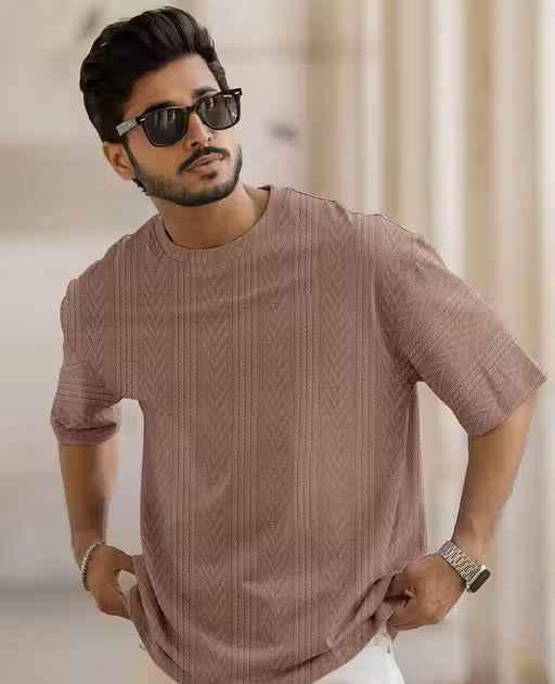Casual Brown T-Shirt for Men Velvark.com