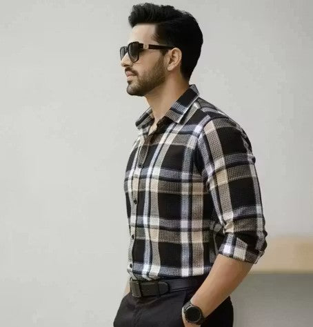 Men’s Grand Vantage Checked Full Sleeve Shirt