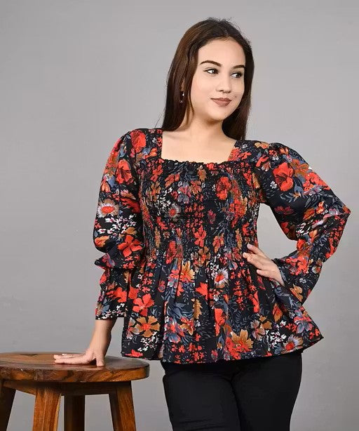 stylish floral print top for women/Girls