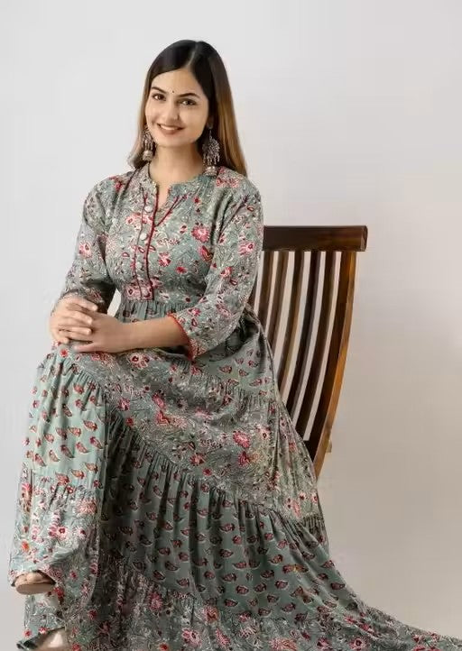 Ethnic wear Printed dress Velvark.com