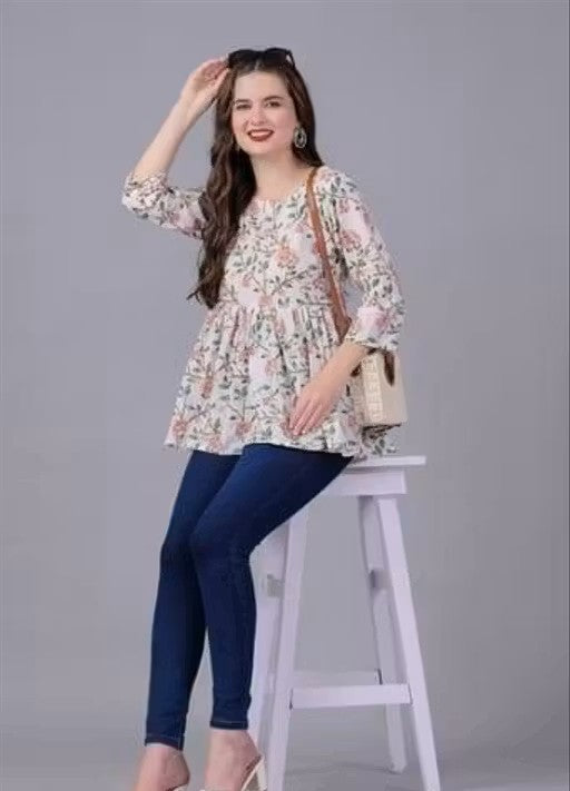 Women's floral print top