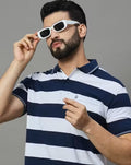 Men's Polo Collar Striper T Shirt